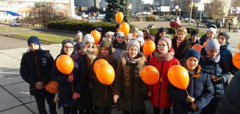 Флешмоб для школярів #РазомПРОТИнасильства