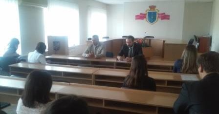 В Лубнах з візитом побував директор Координаційного центру з надання правової допомоги Андрій Вишневський