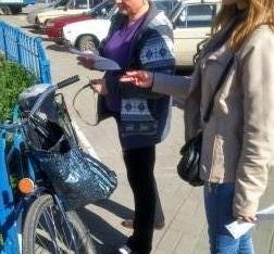 Вуличне інформування жителів міста Лубен про систему БПД