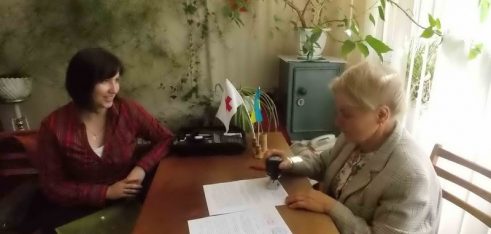 Робоча зустріч  з Головою Чортківської  районної організації Товариства Червоного Хреста