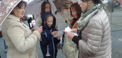 Вуличне інформування громадян у м. Шепетівка під час святкування Дня міста