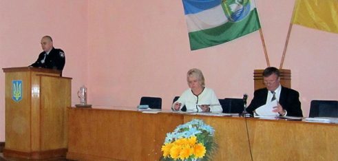 Участь у засіданні Лебединської районної ради