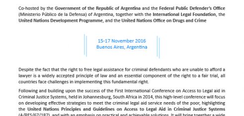 В Аргентині проходить друга міжнародна конференція з доступу до правової допомоги у системах кримінального правосуддя