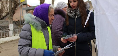 Мешканцям смт Доброслав розповідали про проект «Я МАЮ ПРАВО!» та систему безоплатної правової допомоги