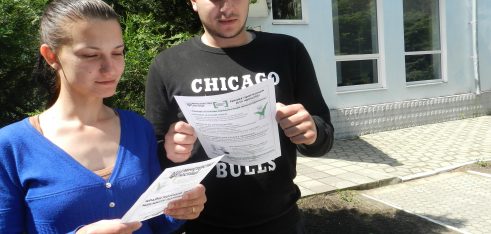 В Херсоні завдяки цікавому флешмобу суденти-юристи дізналися про можливості працевлаштування та кар’єрного зросту