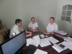 Робоча зустріч директора Регіонального центру з надання БВПД Аркадія Мунтяну з народним депутатом України Олександром Дроздиком