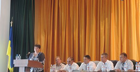 Виступ директора місцевого на розширеному засіданні представників судових установ та судової адміністрації області