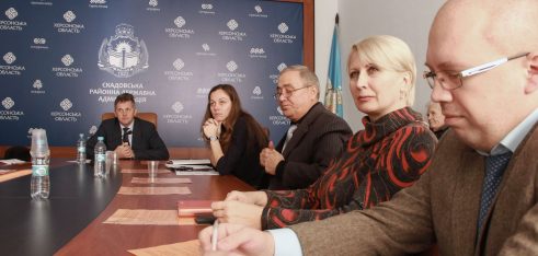 У Скадовську відбулась прес-конференція з приводу ліквідації Центру з надання безоплатної первинної правової допомоги