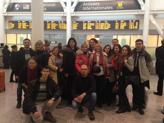 Ukrainian Delegation in Toronto Airport